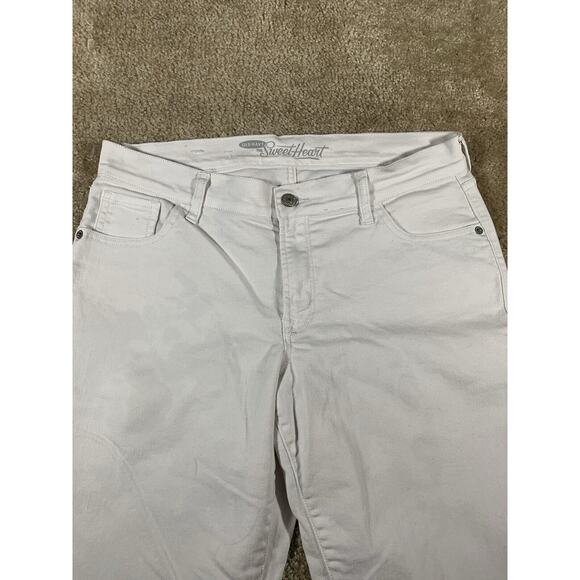 Old Navy The Sweetheart Capris Bright White Denim Jeans Women’s Size 10 #360 - Picture 2 of 11